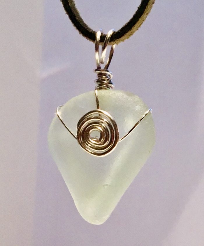 Seafoam & Silver Egyptian Coil