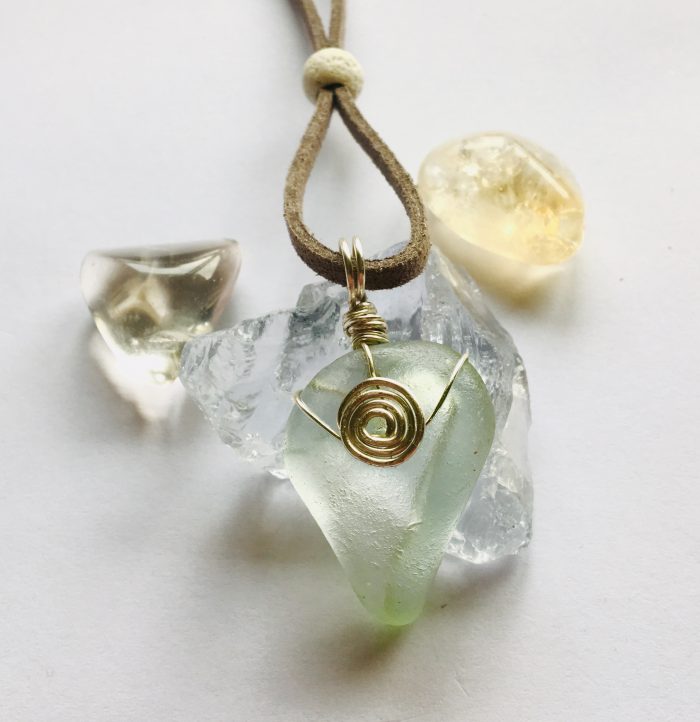 Seafoam & Silver Egyptian Coil - Image 2