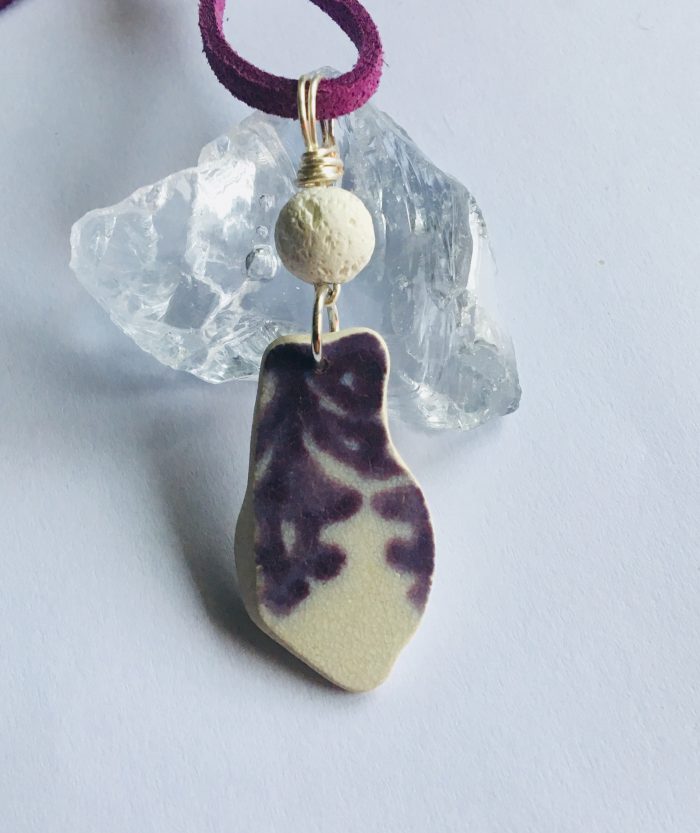 Pottery Collection ~ Purple & Lava Bead